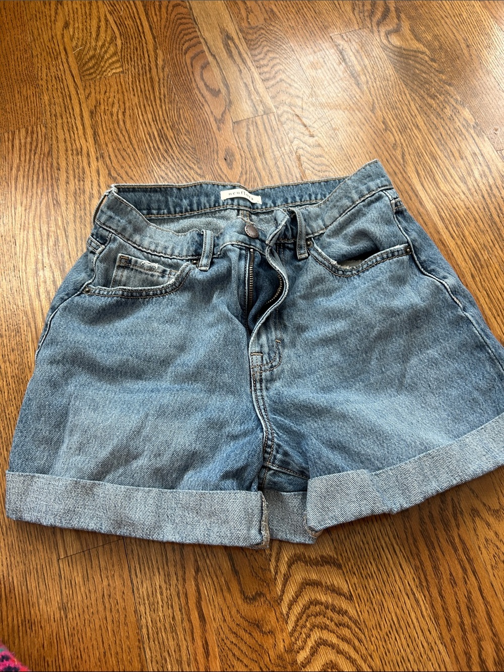 Classic Blue Denim Women's Shorts
